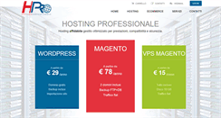 Desktop Screenshot of hostingprofessionale.net